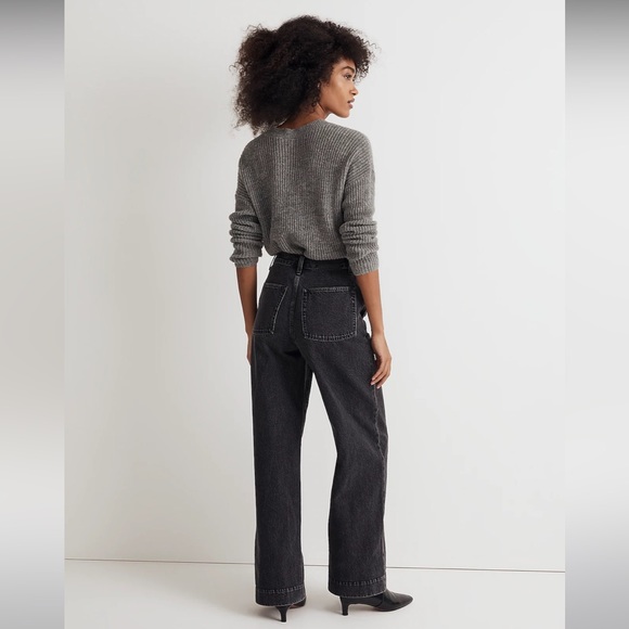 NWT Madewell Superwide-Leg Jeans - Size 25 - Black - Picture 4 of 11